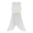 thumbnail image 4 of iiniim Robe de Danse Lyrique Brillante pour Femmes, Robe de Performance de Danse Ballet Moderne Contemporaine, Blanc m, 4 of 5