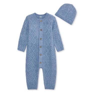George Baby Boys' Two Piece Romper Set