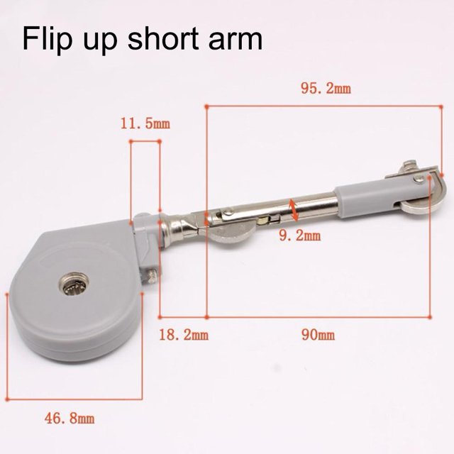 1pc Support Rod Household Furniture Hardware Hydraulic Buffer Up-down Support Dressing Table 90°/105° Zinc Alloy Support Rod