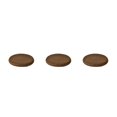 thumbnail image 1 of QualitChoice Coussin de Siège Portable Remplacement Rond Relaxant Respirant Doux Maison Bureau Fauteuil Canapé Tapis Accessoires Café 3 Pcs, 1 of 6