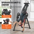 thumbnail image 3 of KFFKFF Inversion Table for Back Support, 300 lbs Weight Limit, Durable Back Stretching Device, Includes Headrest, Secure Ankle Clasp, and Adjustable Safety Strap, in Red and Black, 3 of 9