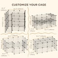 thumbnail image 4 of PawHut  Rabbit Cage 36 Panels DIY Pet Playpen Small Animal Cage, 4 of 10