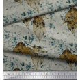 thumbnail image 2 of Soimoi Modal Satin Fabric Leaves & Texture Print Fabric by the Yard 42 Inch Wide, 2 of 2