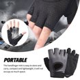 thumbnail image 4 of Wweixi 1 Pair Sports Gloves Portable Outdoor Cycling Breathable Shock Absorption Mitts Elastic Nonslip Riding Protection Mittens Gray L 1 Pc, 4 of 6