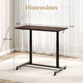 thumbnail image 3 of Costway Bureau Debout Mobile avec Roues Verrouillables et Cadre en Aluminium, Bureau Roulant pour Ordinateur Portable, 3 of 10