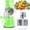Green, variant on DEBGFS Rotary Cheese Grater Manual Cheese Grater with Handle 3 Interchangeable Stainless Steel Blades Cheese Shredder Strong Suction Base Cheese Graters for Vegetables Cheese and Nuts (,Green