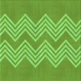 thumbnail image 1 of Ahgly Company Machine Washable Indoor Square Transitional Emerald Green Area Rugs, 5' Square, 1 of 7