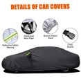 thumbnail image 3 of Car Cover Full Sedan Covers with Reflective Strip Sunscreen Protection Dustproof&Waterproof Scratch-Resistant Universal M, 3 of 7