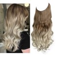 thumbnail image 5 of 1pcs Extensions de Cheveux Longs Bouclés Ondulés, Perruque Réglable Extension de Cheveux Longs Ondulés Perruque Synthétique Mise à Niveau dans les Postiches Extensions de Cheveux Invisibles Fil Noir, 5 of 5