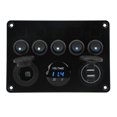 thumbnail image 3 of Panneau de Commutation à LED Étanche 12-24V avec Voltmètre Numérique Rétroéclairé, 3 of 8