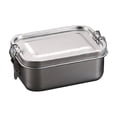 thumbnail image 2 of Stainless Steel Double Layer Lunch Compartment Lunch Student Cereal Container Clear Food Storage Containers Large Glass Storage Containers with Lids Rice Container Storage Containers with Drawers, 2 of 3