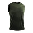 thumbnail image 4 of Cameland Tank Tops Men Workout Shirts for Men Men's Summer Solid Color Vest Sleeveless T Shirt Vest Top Athletic Shirts & Tops Mens Compression Tank Top, 4 of 5