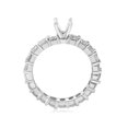 thumbnail image 3 of 2ct Diamond Eternity Semi Mount Engagement Ring 14K White Ring, 3 of 3