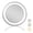 White, variant on Gymax 16'' Round Makeup Vanity Mirror 3 Color Dimmable Lights Memory Function Black