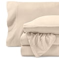 thumbnail image 1 of Bare Home Cozy Fleece Sheet Set - Extra Plush Polar Fleece - Deep Pocket - King, Sand, 1 of 8