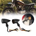 thumbnail image 3 of Feu de Frein 2Pcs Clignotants de Moto Feu de Frein Modification de Calandre Vintage Accessoirenoir, 3 of 8