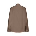 thumbnail image 4 of Yuyuzo Button down Shirts for Women Drop Shoulder Blouse Long Sleeve Oversized Shirt Work Office Solid Color Tops, 4 of 6