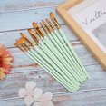 thumbnail image 2 of Painting Brush, Watercolor Brush, 12PCs Nylon Brush Set Calligraph Acrylic 12PCs Matt Blue Rods,12PCs Matt Pink Rods,12PCs  Matt Green Rods, 2 of 8