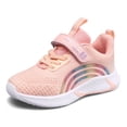 thumbnail image 1 of MEZZALL Chaussures de Course Décontractées Confortables pour Enfants en Maille à Lacets, à Agencement de Couleurs, Polyvalentes pour Tout-Petits, Rose, 7-8 Ans, 1 of 8