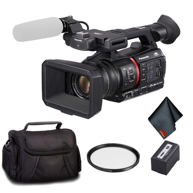 Panasonic 4K Camcorder - Bundle Kit with UV Filter + Carrying Case and More