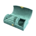 thumbnail image 1 of Btomtd Bead Velvet Travel Portable Arched Small Jewelry Box Jewelry Storage Box Fashion Jewelry Packaging Box, Mint Green, 1 of 6