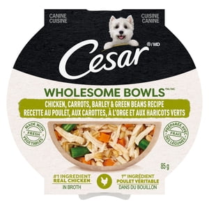Cesar Wholesome Bowls Chicken, Carrots, Barley & Green Beans Wet Dog Food