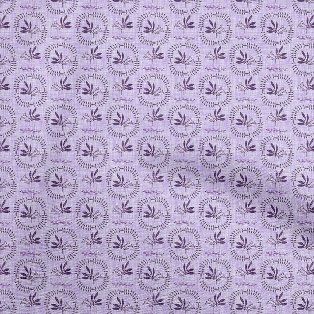 oneOone Polyester Spandex Bluish Violet Fabric Block Craft Projects Decor Fabric Printed By The Yard 56 Inch Wide-JS