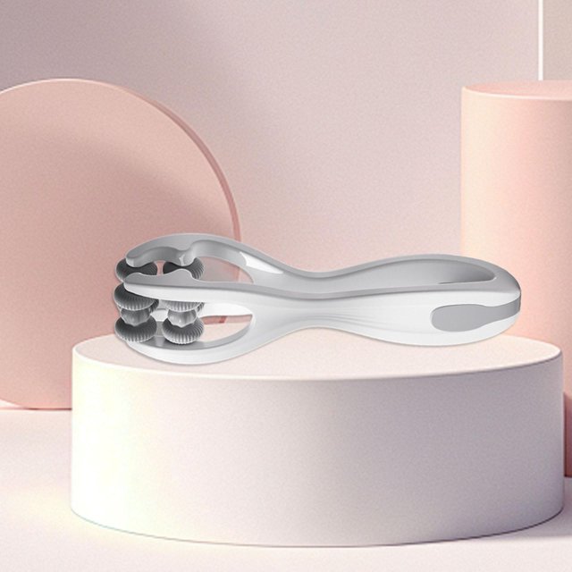 BELOVING Rouleau Masseur pour Doigts, Rouleau pour Articulations de la Main, Rouleaux Doubles Rouleau de Massage de la Main Outils pour Raideur Utilisateurs de Clavier Hommes Femmes Gris