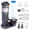 thumbnail image 1 of Swimline HYDROTOOLS 100 Pi2 1,5 HP 2 Vitesses Sure-Flo Pompe de Filtration à Cartouche pour Piscine, 1 of 8