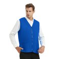 thumbnail image 3 of TOPTIE Adult Volunteer Work Vest Event Supermarket Apron Vests - Blue, 3 of 8