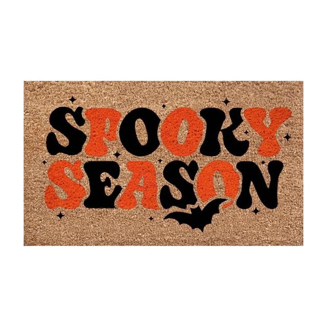 Halloween Decor Non-Slip Entryway Rug For Kitchen Bathroom Front Door Polyester Absorbent Mat With Size S BW