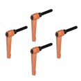 thumbnail image 1 of Unique Bargains 4 Pack M8 x 30mm Male Threaded Stud Adjustable Clamping Lever Handle Bolt Knob Orange, 1 of 6