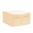 thumbnail image 2 of GROWTH TANK Microwave Cover Bread Machines Cover Storage Front Pockets Dust Countertop Beige, 2 of 9