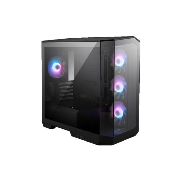 MSI MAG PANO M100R PZ Black Micro ATX Gaming Case, Support Back-Connect Motherboard , 270-degree Panoramic Display