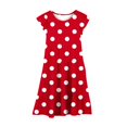 thumbnail image 4 of LOVZFMLL 4-14 Years Kid And Girls Printed Princess Dress Long Sleeved Round Neck Dress, 4 of 7