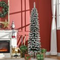thumbnail image 2 of HOMCOM 6' Artificial Christmas Tree with Realistic Branches Green, 2 of 9