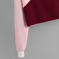 thumbnail image 4 of ORUYROP Sweat à Capuche Court à Manches Longues Zippé Rayé pour Femmes, Veste Décontractée à Cordon de Serrage, 4 of 5