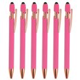 thumbnail image 1 of Unique Bargains Stylus Ballpoint Pens with Stylus Tip, Medium Point, 1.0mm, Black Ink, 6 Pack, 1 of 5
