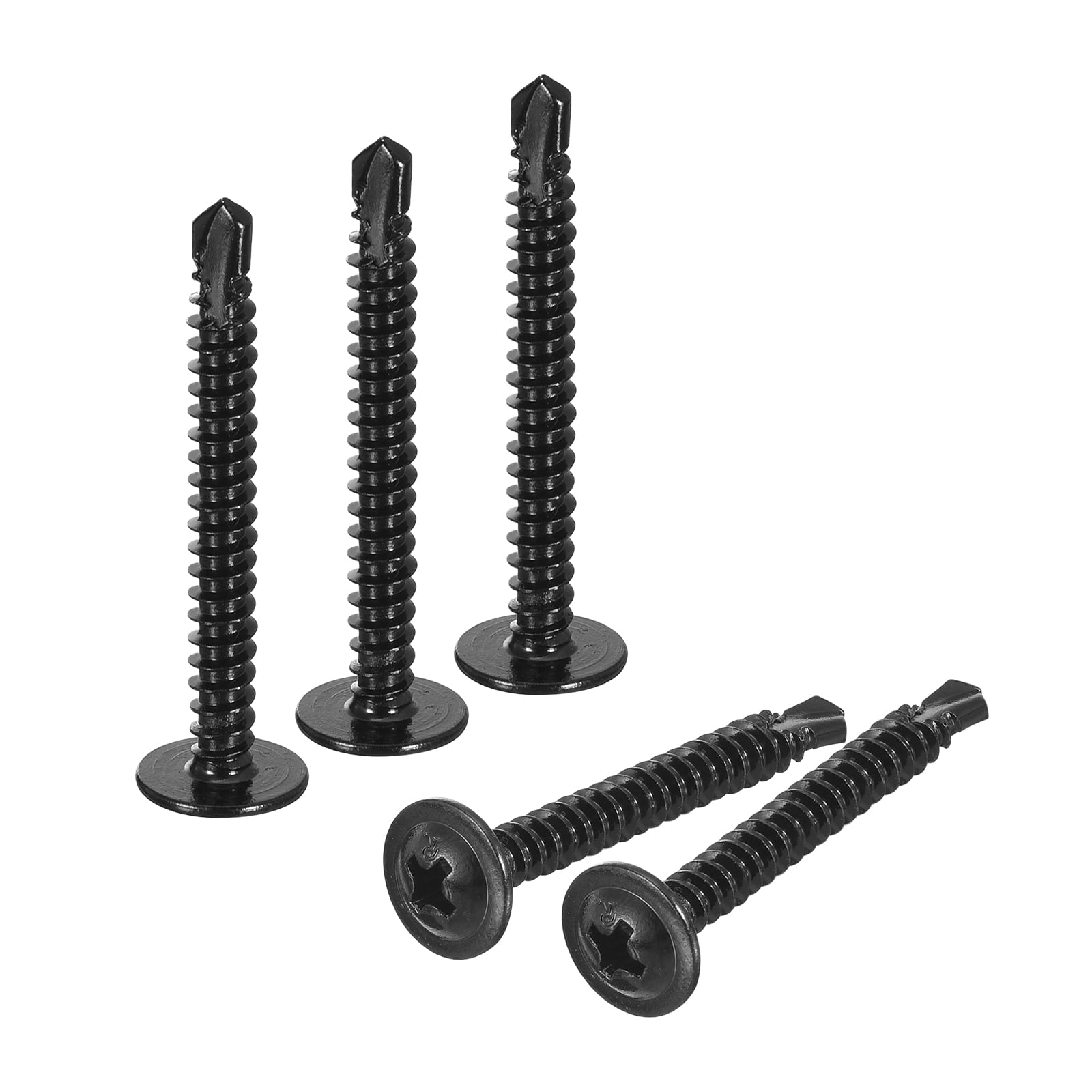 Unique Bargains Phillips Head Self Tapping Screws, 100pcs #8x1-1/2' Sheet Metal Screw