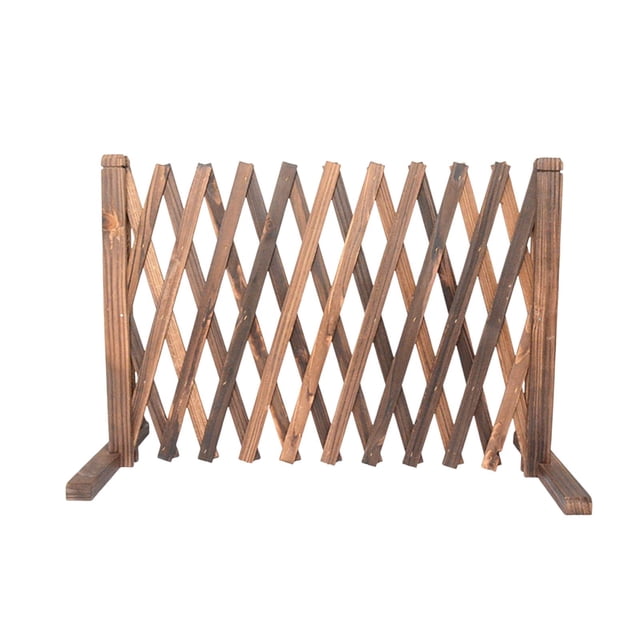 DOLITY Treillis de Clôture en Bois Extensible, Clôture à Treillis Rétractable pour Jardin, pour Entrée et Maison