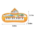 thumbnail image 3 of Orange Electronic Music Maker Keyboard Toy For Kids, Sound Effects And Learning Activity, Interactive Musical Instrument For Children, 3 of 8