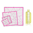 thumbnail image 1 of 6 Pcs Règles de Courtepointe en Acrylique Règle Carrée pour la Coupe de Tissu avec Marque Claire Règle de Courtepointe Règle de Repassage pour Artisanat, 1 of 6