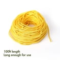 thumbnail image 2 of Rope – 100 Feet x 1/5 Inch (5mm) – Yellow – Strong All-Purpose Utility Rope – Camping, Crafting, Clothes Line, Flag Pole, Indoor & Outdoor – Polypropylene Nylon Poly Lightweight Diamond Braided Cord, 2 of 8