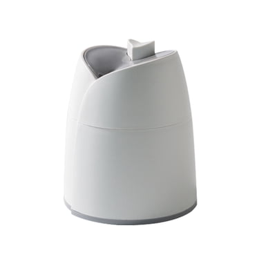 Oleegame 1 Pce Ensemble de Couverts en Acier Inoxydable Boîte à Cure-Dents Automatique à Ouverture Instantanée Support Contenant Distributeur de Cure-Dents Portable Gris