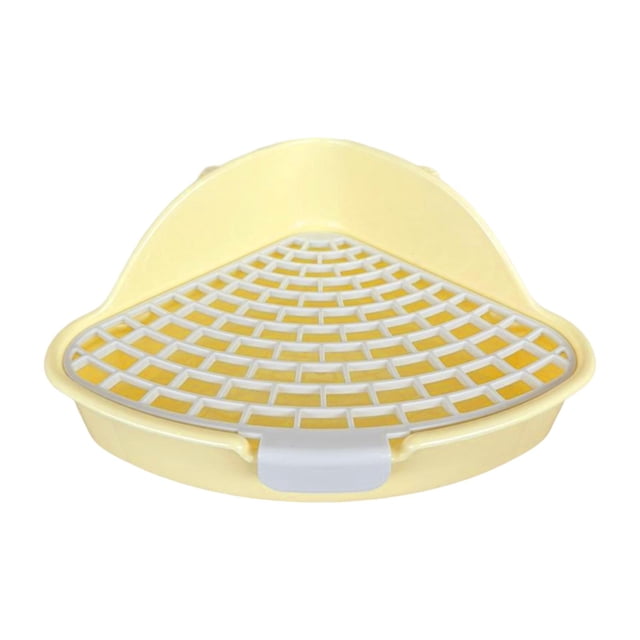 Medium Rabbit Bunnies Corner Toilet Box for Ferret Cage Accessories Yellow