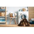 thumbnail image 2 of Ahgly Company Tapis Rond Lavable en Machine Intérieur Transitionnel Noir Brun, 8 Pieds Rond, 2 of 7