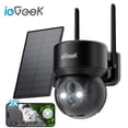 thumbnail image 1 of ieGeek Security Cameras Wireless Outdoor, WiFi, 2K 360 View PTZ, Solar Powered Home Surveillance Camera, Color Night Vision, Motion Sensor, 1 of 11