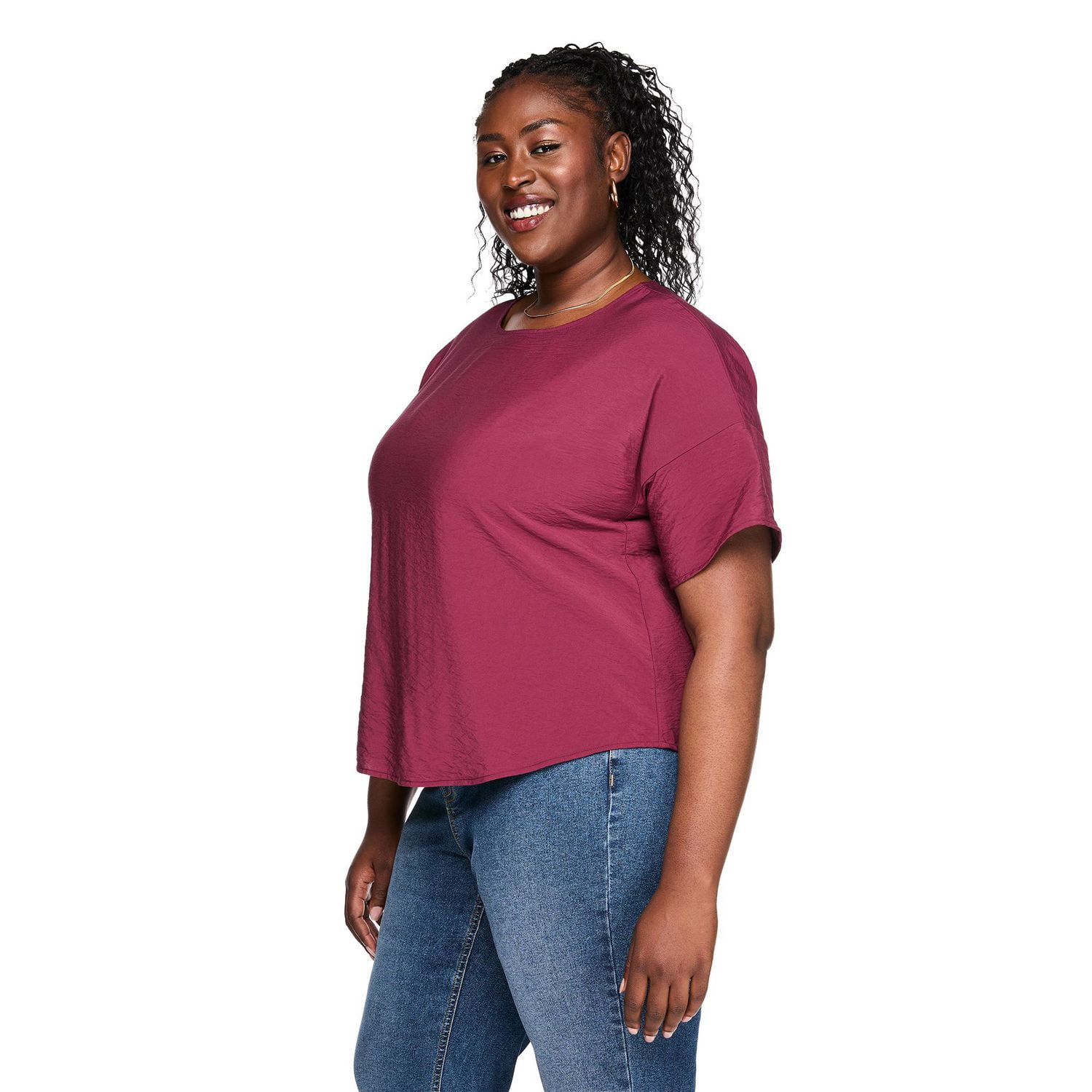 Haut imprimé à manches courtes Lane Bryant Plus pour femmes