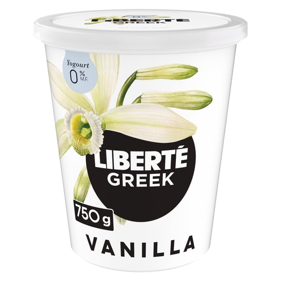 Liberté Greek 0% Yogurt, Vanilla, High Protein, 750g