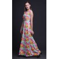 thumbnail image 2 of Bimba Robe Longue Sans Manches à Imprimé Floral pour Femmes Style Chic Maxi-Robe-TP, 2 of 6